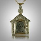 Dog House Locket Cremation Pendant